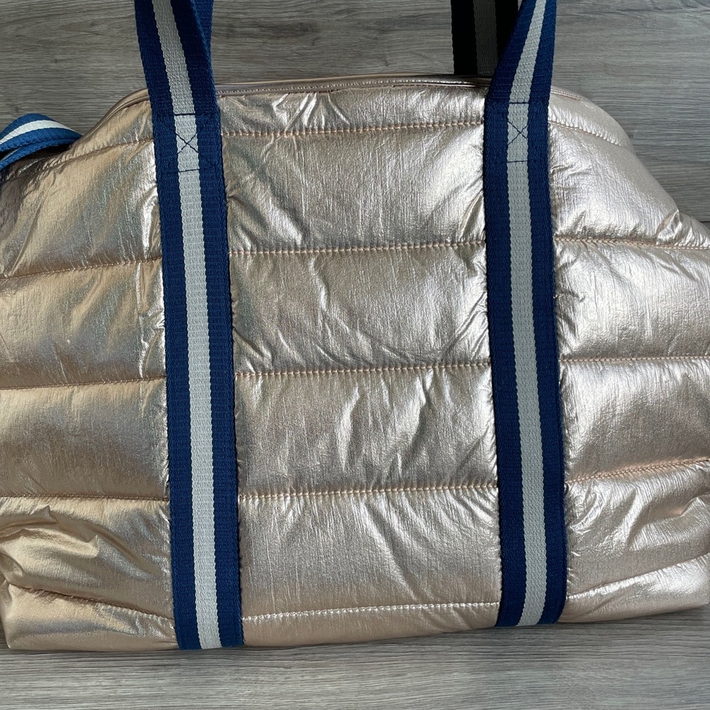 NEW! Anthropologie Quilted Weekender Bag - Picture 10 of 12